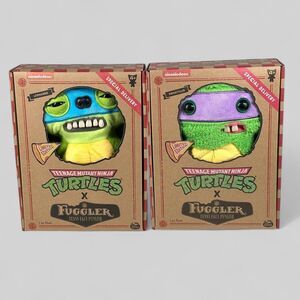 Fuggler TMNT Donatello & Leonardo Plush Limited Edition new Lot Of 2